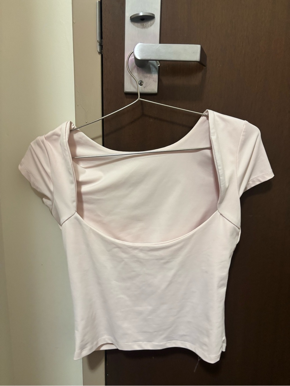 Cotton On Pale Pink Scoop Neck Crop Top